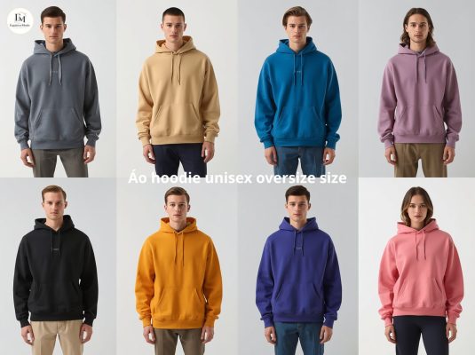 Áo hoodie unisex oversize size