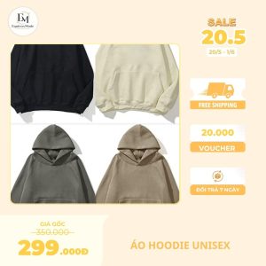 Áo Hoodie Unisex Basic – Tối Giản Và Dễ Phối