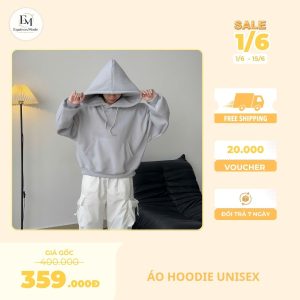 Áo Hoodie Unisex Form Boxy – Trẻ Trung Và Năng Động