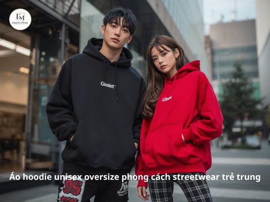 Mẫu áo hoodie unisex phong cách streetwear