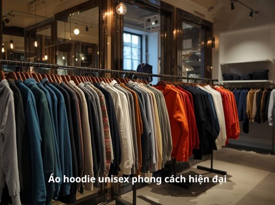 Áo hoodie unisex phong cách hiện đại
