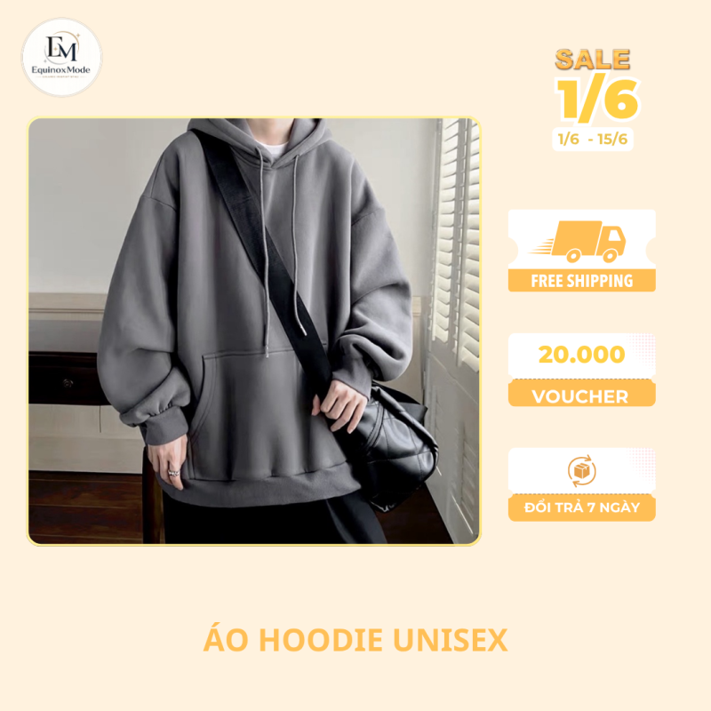 Áo hoodie unisex cao cấp – bí quyết chọn mua đẹp, bền và thoải mái